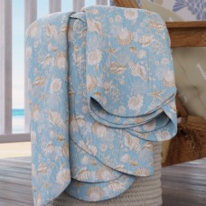 Beachcrest Home Somerset Stripes Quilt Cotton Throw Blanket SEHO3997